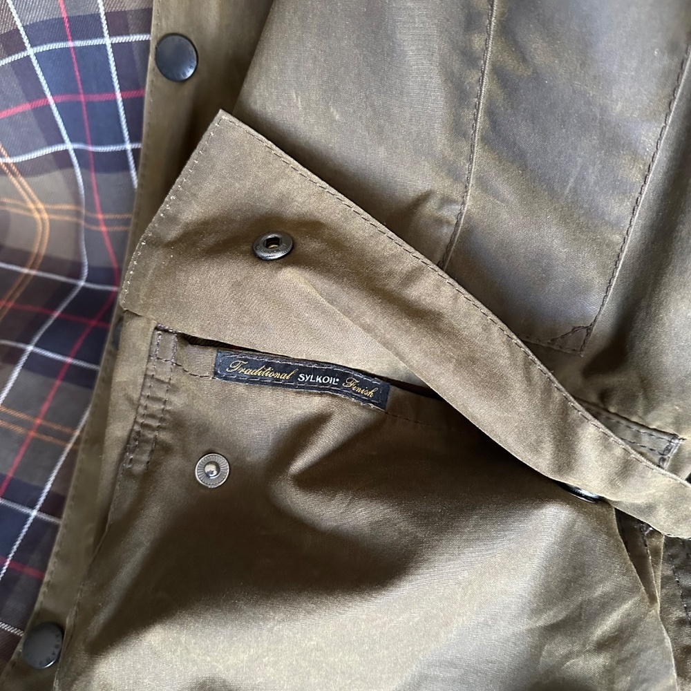 BARBOUR CLASSIC BEAUFORT Waxed Cotton Jacket Size 44 - Picture 5 of 7